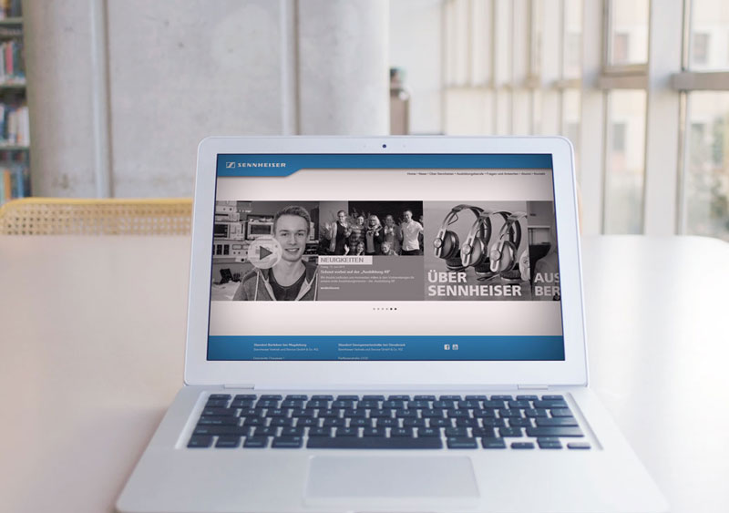 Website Sennheiser Ausbildung Magdeburg